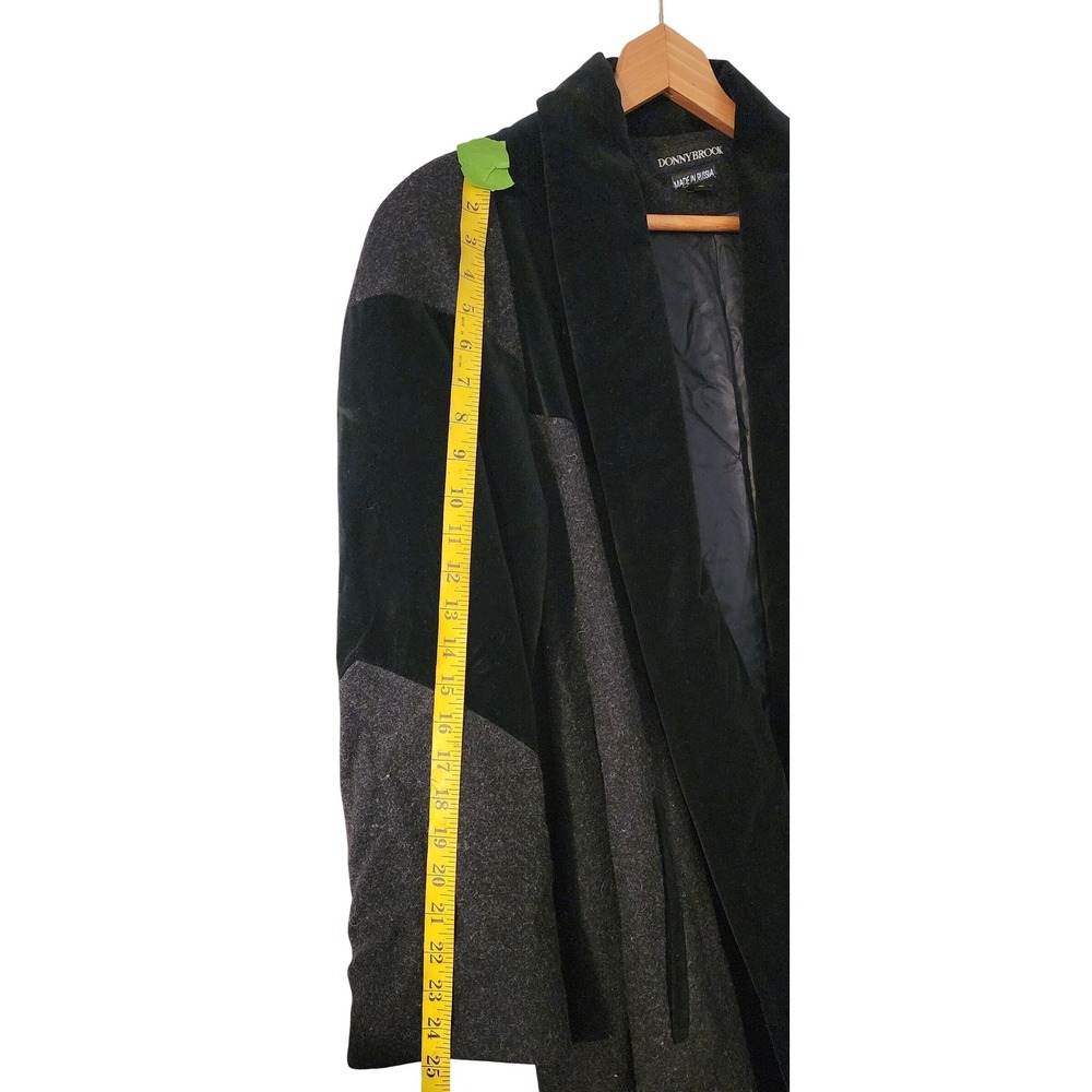 VTG Donnybrook Swing Long Wool Blend Velvet Accent Coat Size 18W Made in Russia - Picture 7 of 11